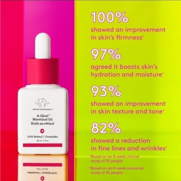 NIB Drunk Elephant A-Gloei Maretinol RETINOL Oil    1fl oz - Picture 10 of 10